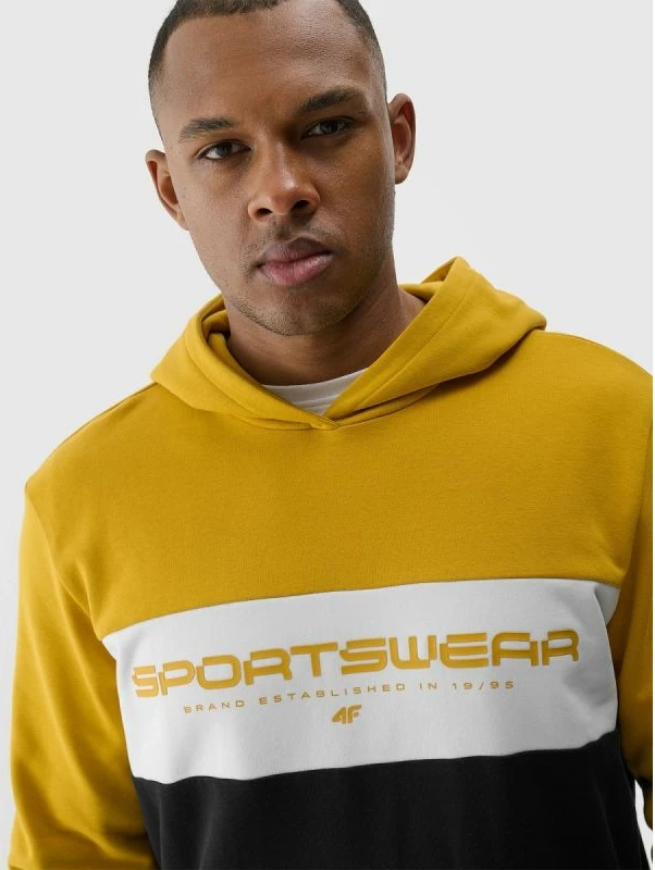 Duks për meshkuj 4F, me kapuç, color block