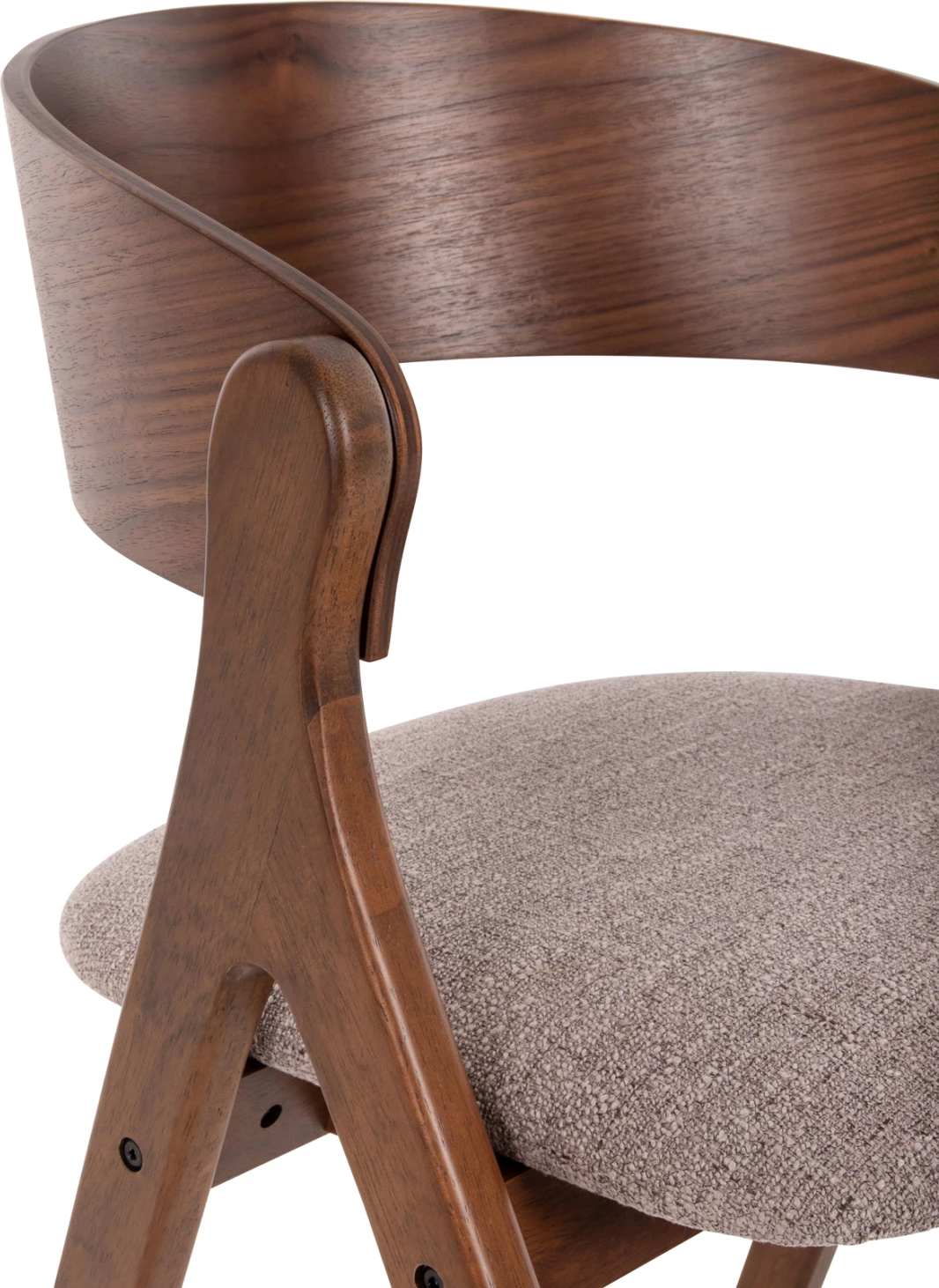 Karrige ngrënieje NEKKER FH9739.02 dru gome ngjyrë arre-bezhë, set prej 2 copë