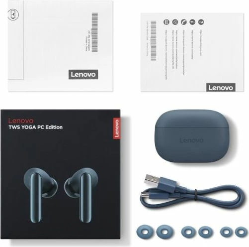 Kufje TWS Lenovo Yoga PC Edition, tidal teal