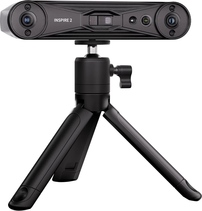 Skaner 3D Revopoint Inspire 2, dual camera + IR structured light & laser, 0.05 mm, Wi‑Fi 6, Premium Edition, i zi