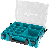 Organizator MAKPAC Makita 191X80-2, 14 ndarje, 395x295x110 mm, i gjelbër