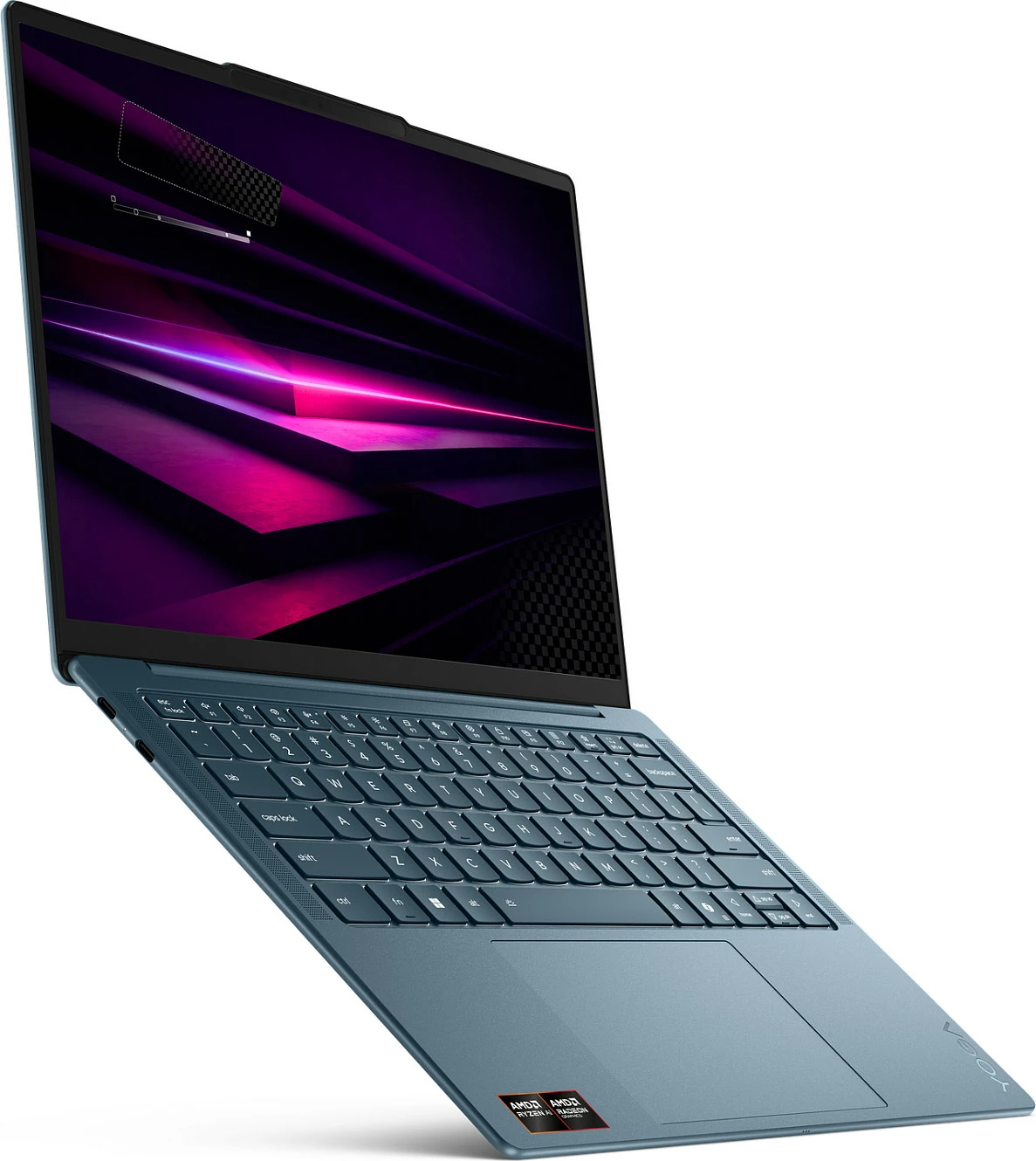 Laptop Lenovo Yoga Slim 7, Ryzen AI 7 445, 16GB RAM Memorje, 1TB SSD, 14" 2.8K 120Hz, Windows 11 Home, Tidal Teal