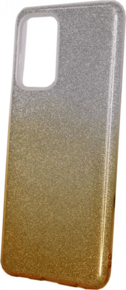 Mbështjellës silikoni ONASI 17166, 2n1 me glitter i heqshëm, për Samsung Galaxy A54, Silver Gold
