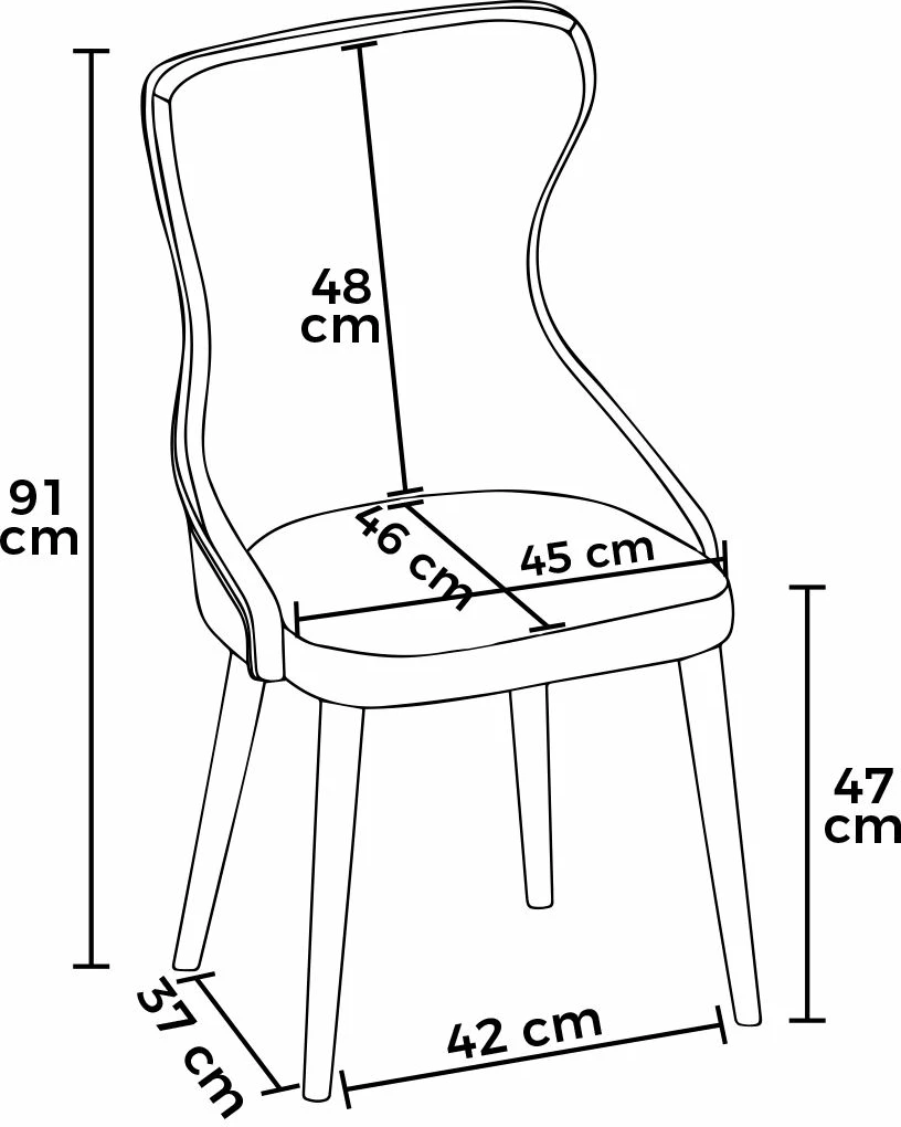 Set karrigesh (6 copë), Hanah Home, Alpa, krem dhe ari