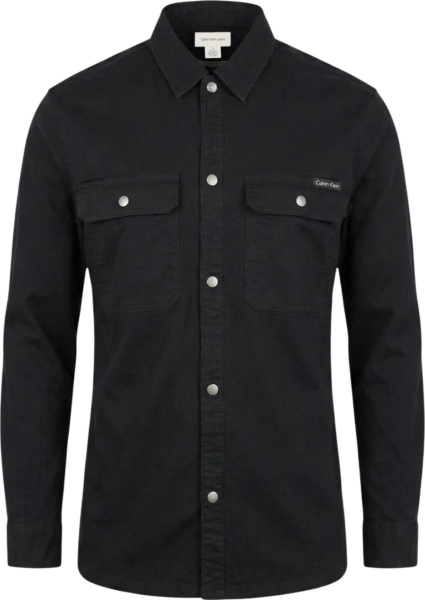 Këmishë me mëngë të gjata për meshkuj Calvin Klein Jeans LV04RE103G, e zezë [Madhësia: L]