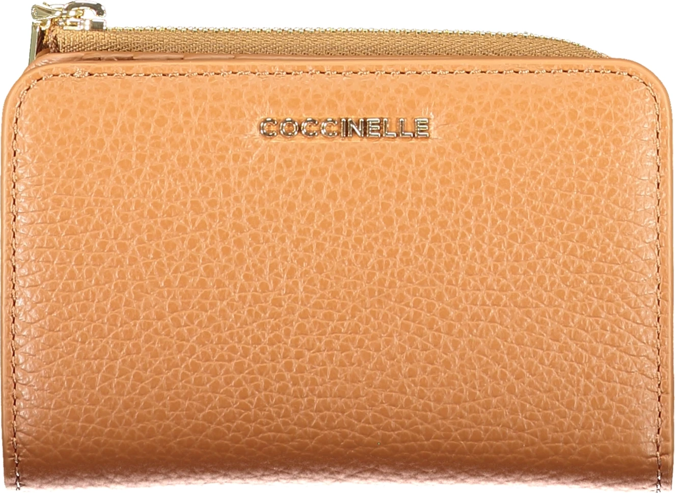 Portofol COCCINELLE Metallic Soft femra, kafe