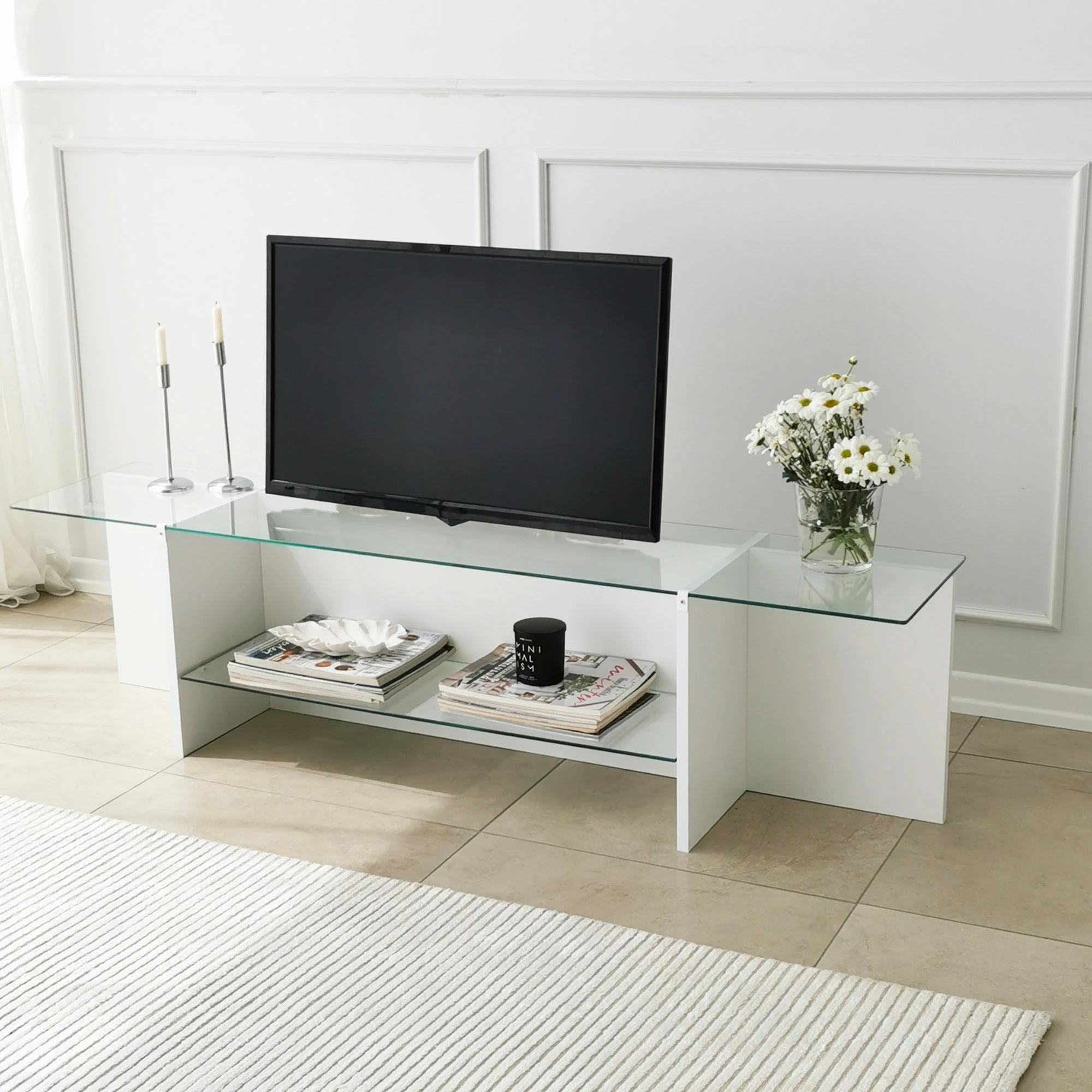 Komodë TV Hanah Home, Escape, e bardhë