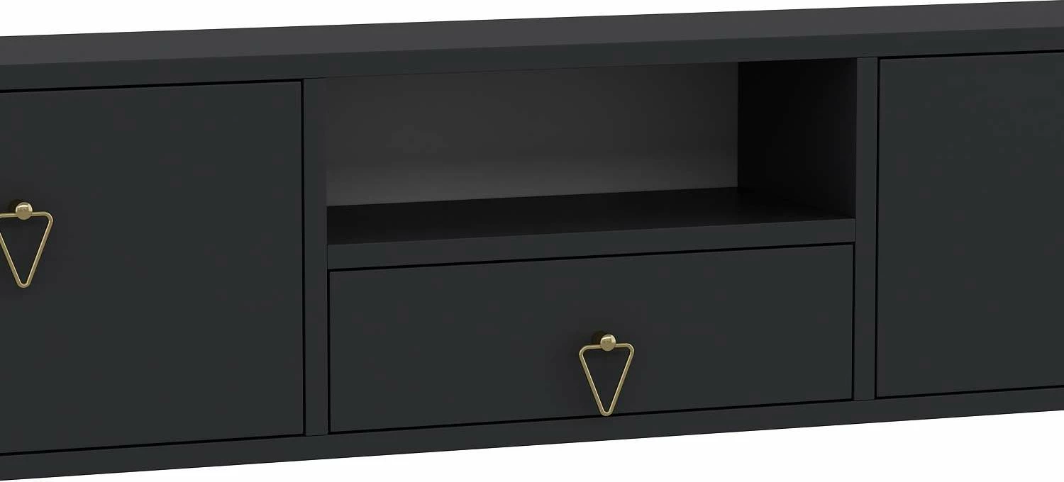 Komodë TV Skye Decor, anthracite, gold, 1303-DROP-1