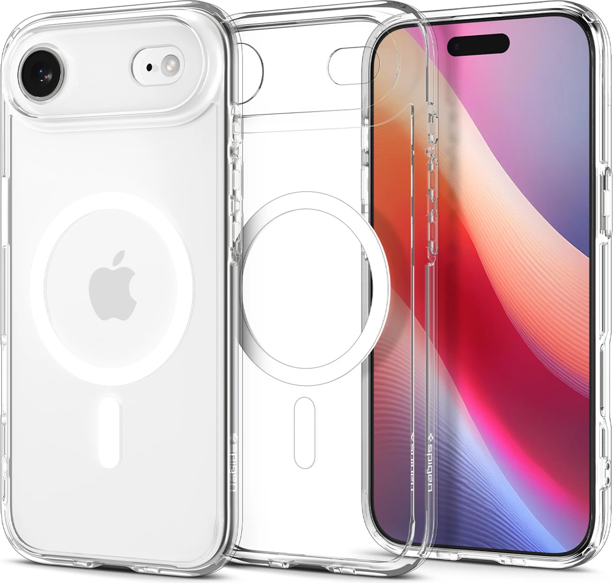 Mbështjellës Spigen Ultra Hybrid MagSafe për iPhone 17 Air, Transparent, Bardhë