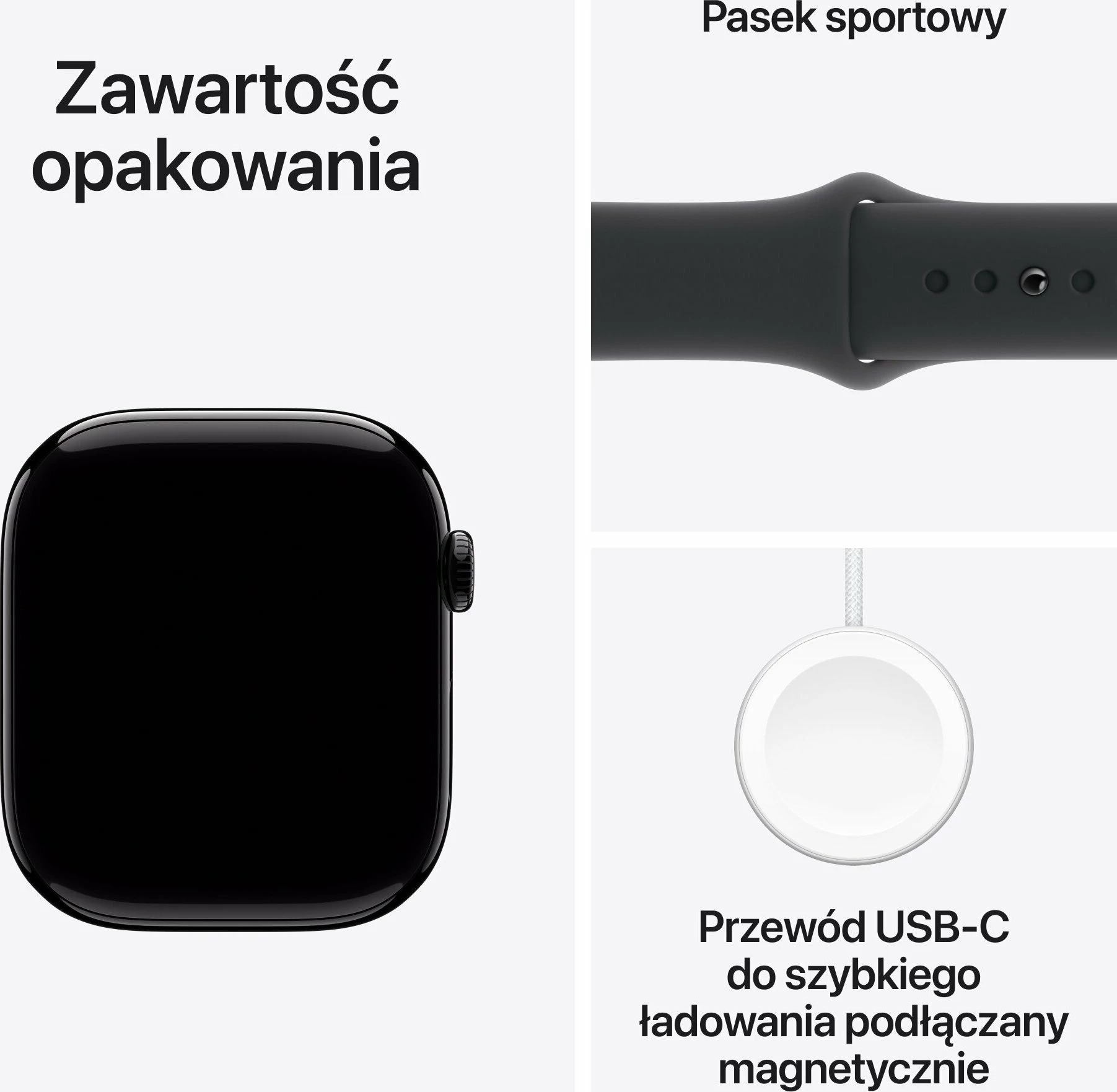 Smartwatch Apple Watch Series 10 GPS 46mm alumin M/L (MWWQ3) Jet Black