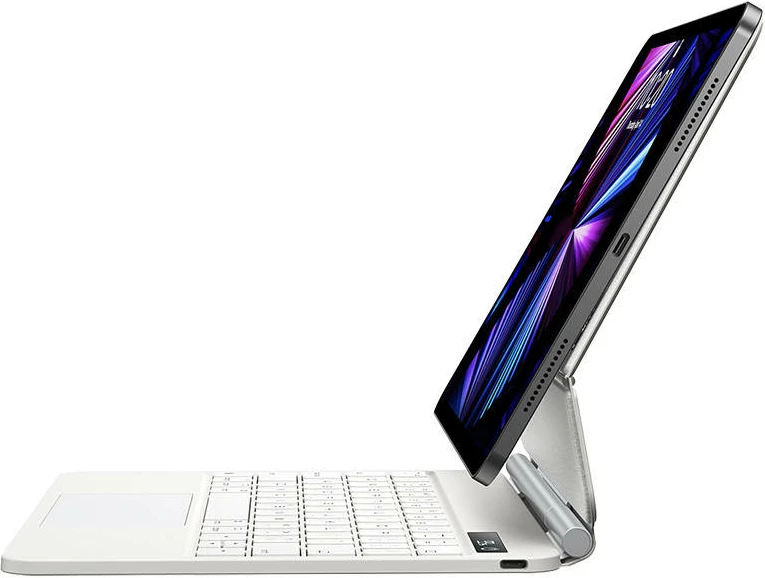 Mbështjellës me tastierë Baseus Brilliance PRO për iPad 10, 10.9", Bardhë