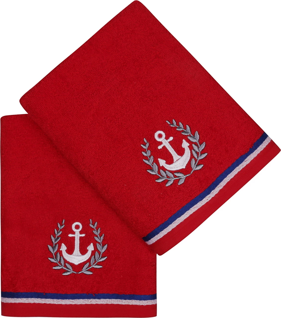 Set peshqirësh duarsh (2 copë), i kuq, Mijolnir Maritim