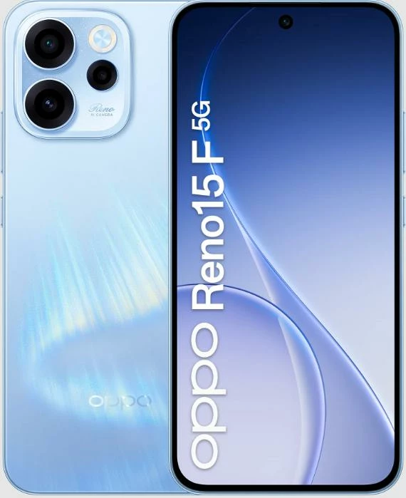 Celular OPPO Reno 15F 8GB 256GB 5G Aurora Blue