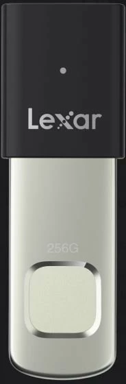 USB memorje Lexar JumpDrive Fingerprint F35Pro 64 GB, USB 3.2 Gen 1, e enkriptuar, me sensor gishti, zi/argjend