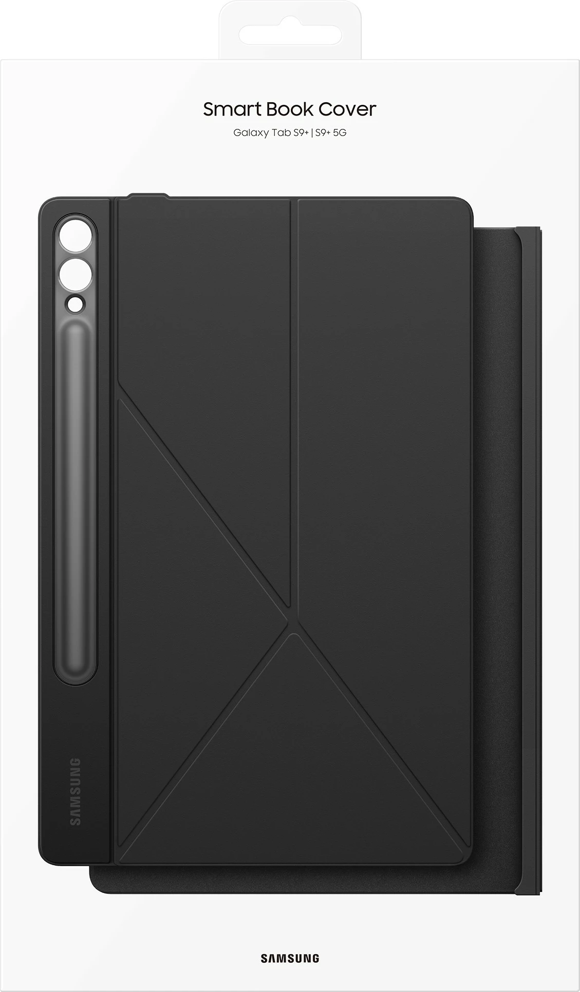 Mbështjellës Samsung Smart Book Cover për Galaxy Tab S10+ / S9+ / S9 FE+ i zi