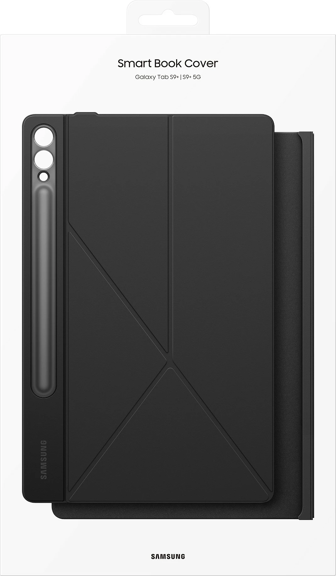 Mbështjellës Samsung Smart Book Cover për Galaxy Tab S10+ / S9+ / S9 FE+ i zi