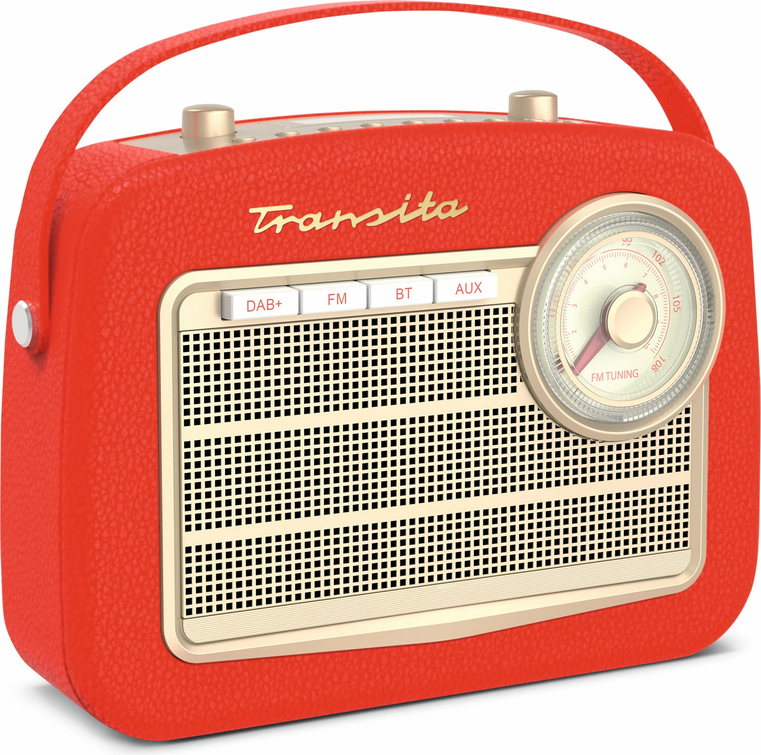 Radio TechniSat Transita 130, DAB+, FM, Bluetooth, AUX, e kuqe