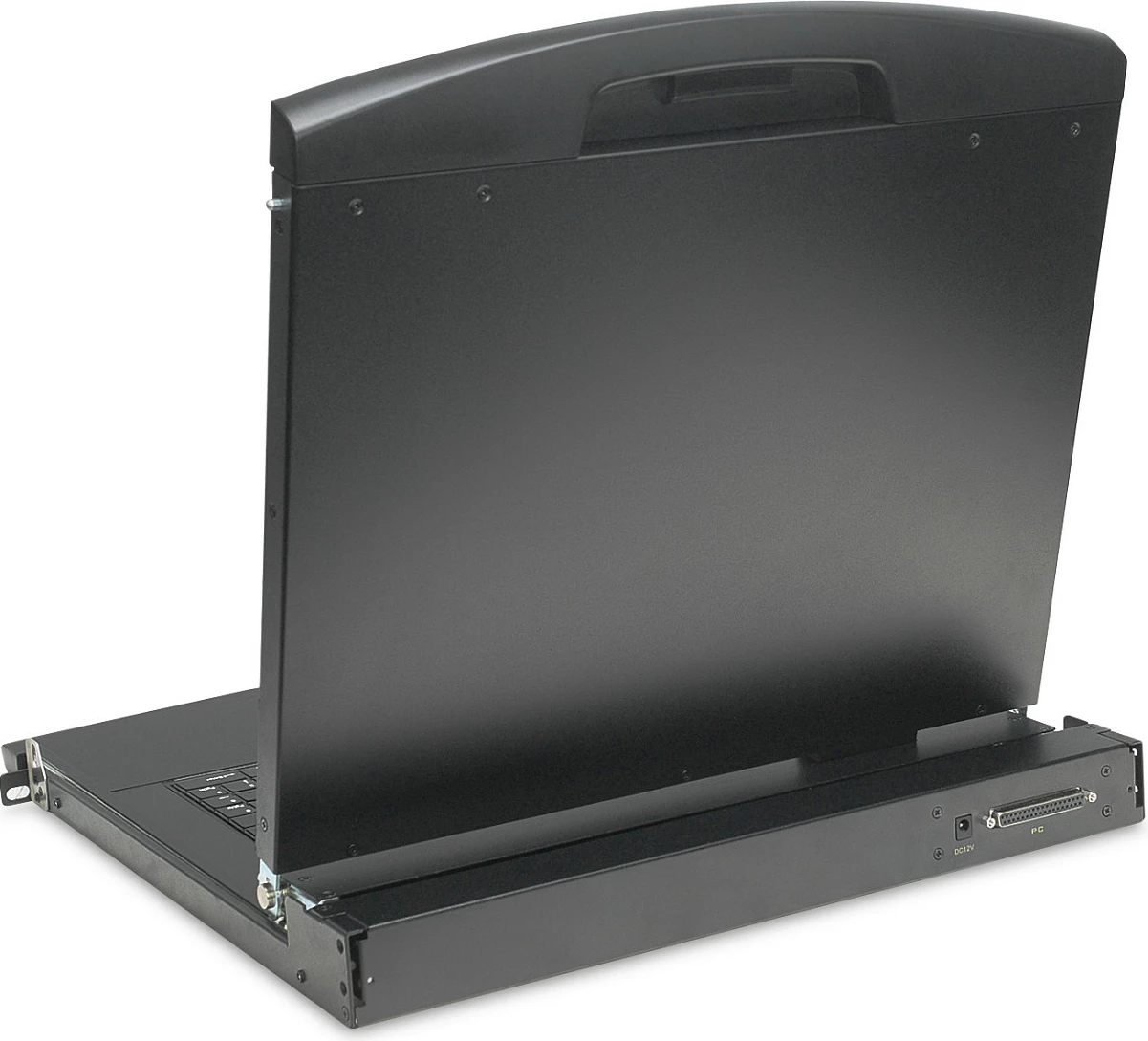 Konsolë modulare Digitus 19" HD LCD, 8-port KVM VGA, e zezë