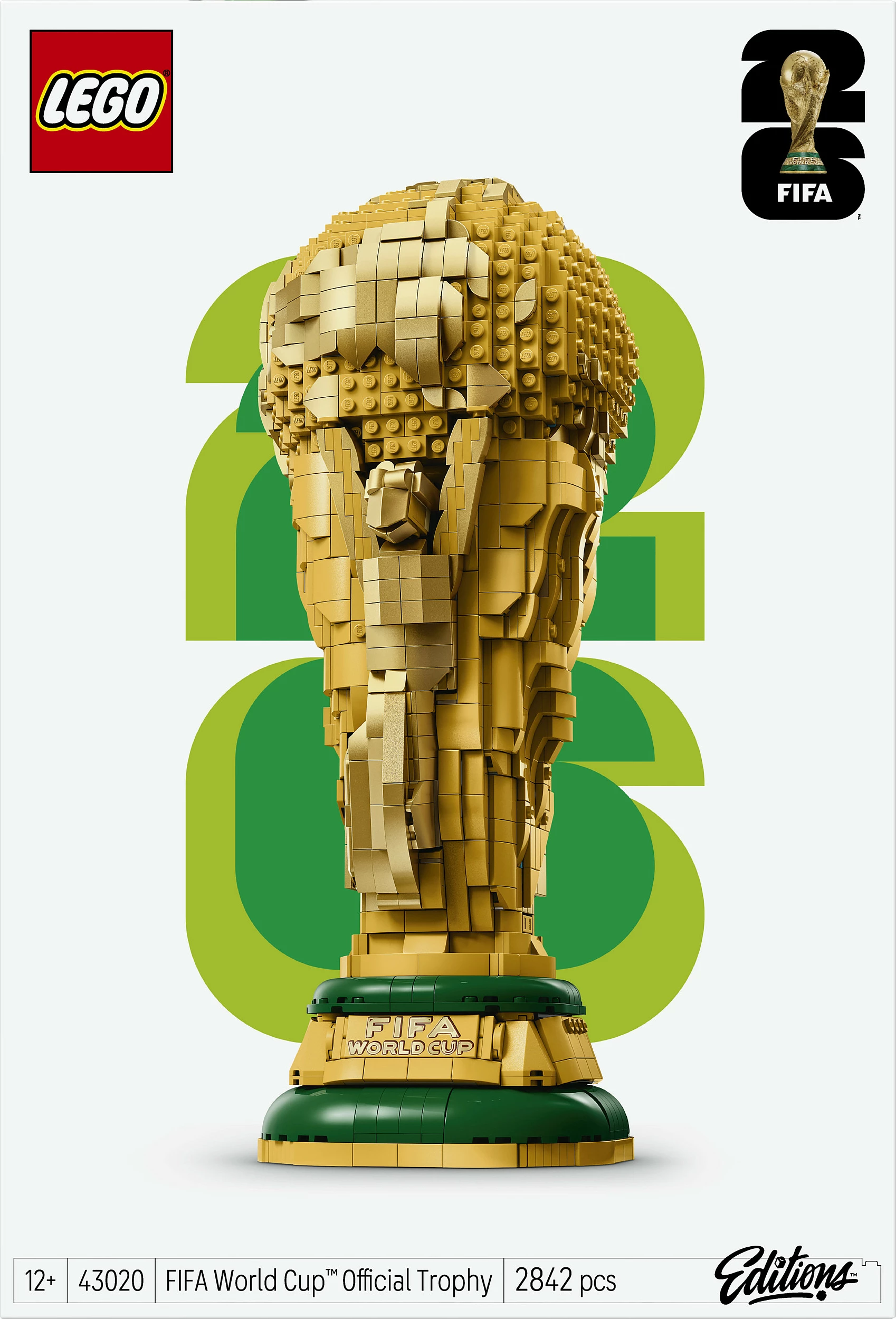 Set ndërtimi LEGO FIFA World Cup Official Trophy 43020, 2842 copë, shumëngjyrësh