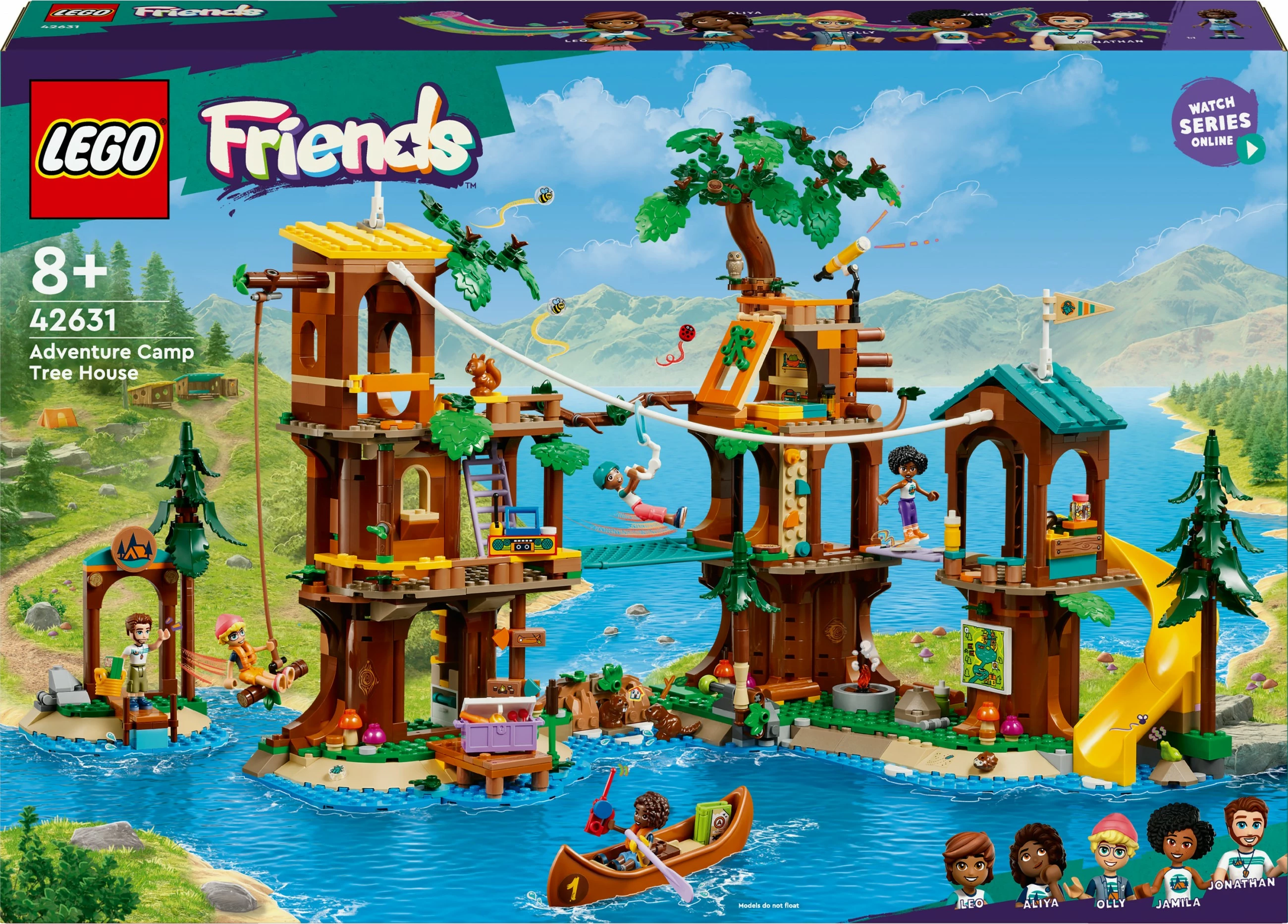 Set ndërtimi LEGO Friends 42631, Adventure Camp Tree House, multikolor