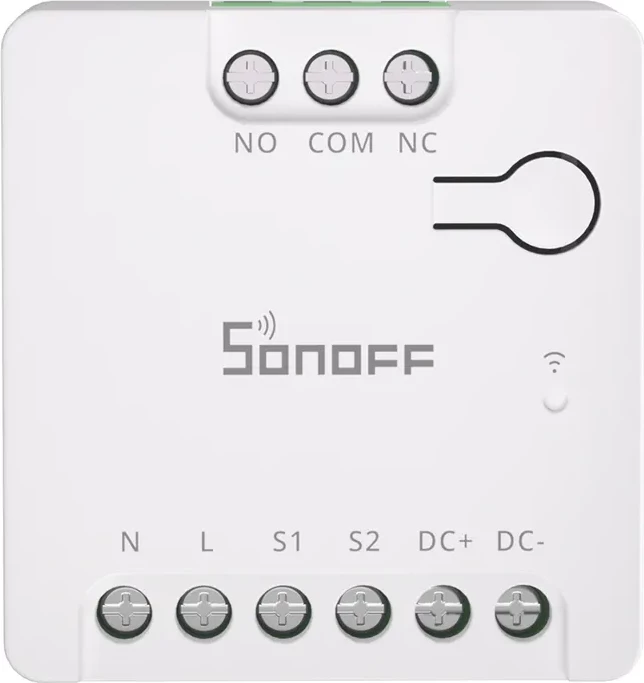 Switch i mençur Sonoff MINI-D, WiFi, Matter, AC/DC 12-48V, kontakt i thatë, Bardhë