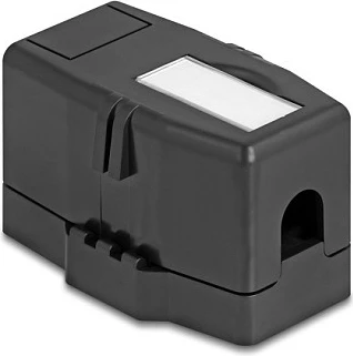 Kuti montimi Keystone DeLOCK 85840, plastike, me magnet, e zezë