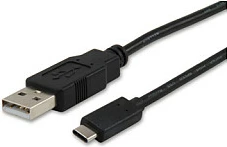 Kabëll USB Equip 2.0 Type C në Type A, 1m, i zi