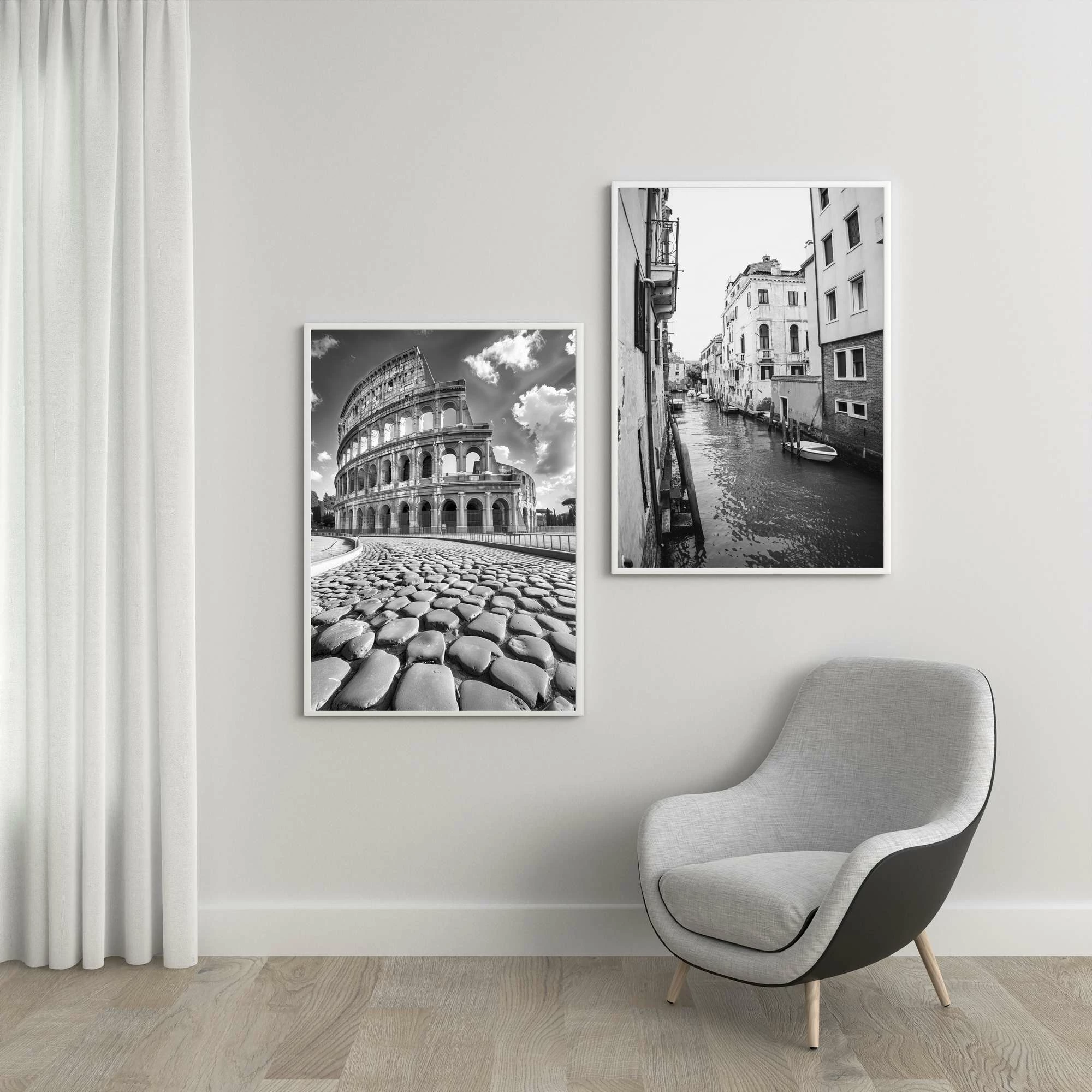 Pikturë dekorative me kornizë MDF (2 copë), Wallity, Mp2-00116, 50x70cm