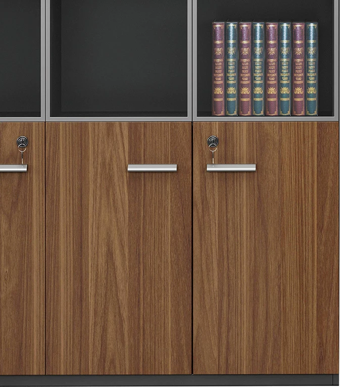 Raft librash Oscar me dyer qelqi ngjyrë arre-antracit 120x40x200cm