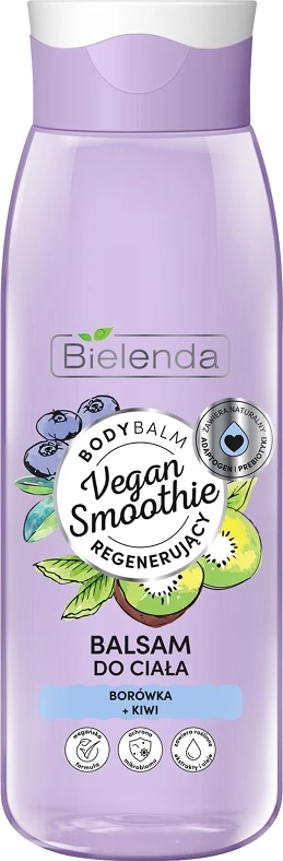 Balsam trupi vegan Bielenda Blueberry + Kiwi për femra, 400ml