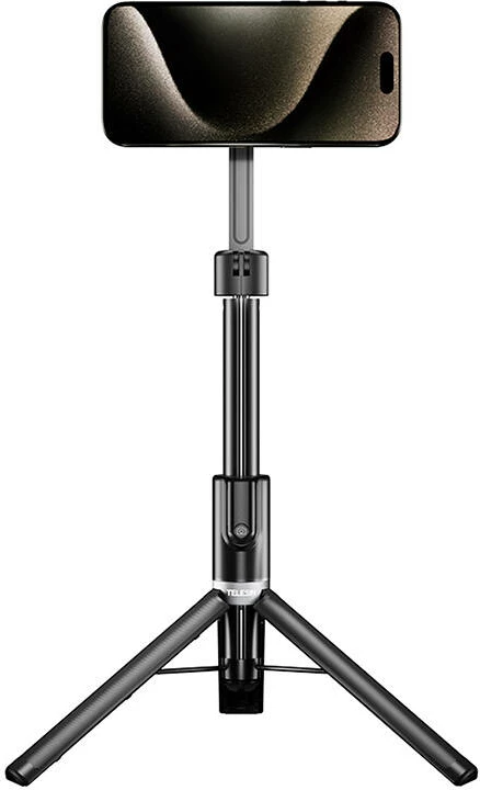 Selfie tripod Telesin P1-MSS-002 me magnet, për telefona, i zi