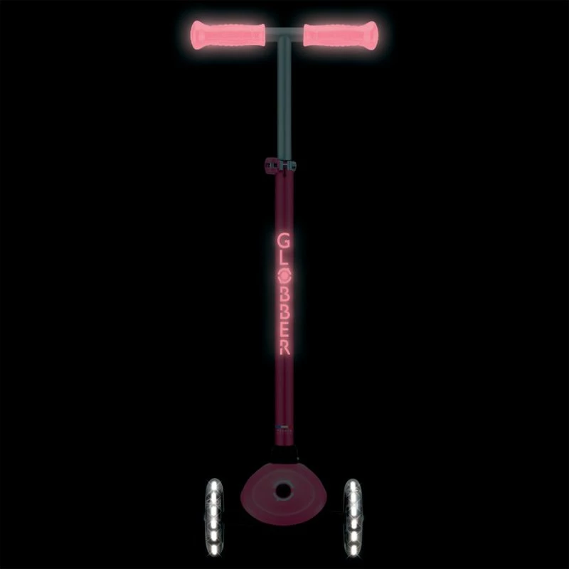 Trotinetë për fëmijë Globber PRIMO PLUS GLOW LIGHTS 443-110, rozë