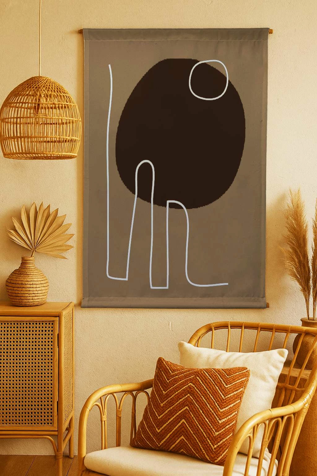 Pikturë dekorative poliestër Wallity, Polybaby 41, shumëngjyrëshe, 70x120cm