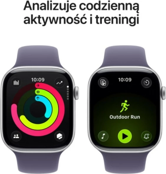 Smartwatch Apple Watch Series 11, 46 mm, alumin, 64 GB, rrip sportiv S/M, argjendtë/vjollcë