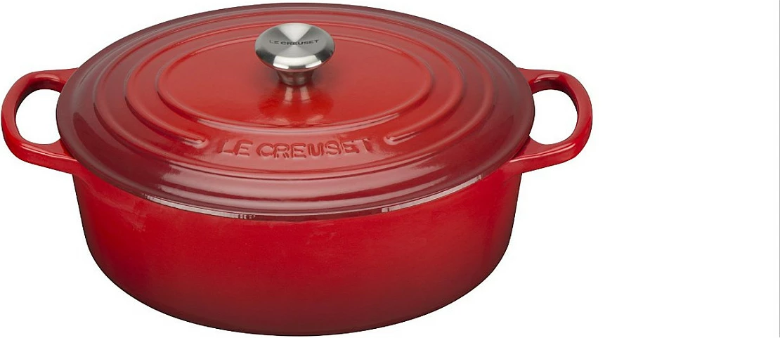 Tenxhere Le Creuset 21178270602430, 4.1L, gize, smalt, e kuqe