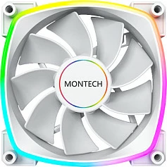 Ventilator për kasë Montech RX140 PWM 140mm, RGB, i bardhë