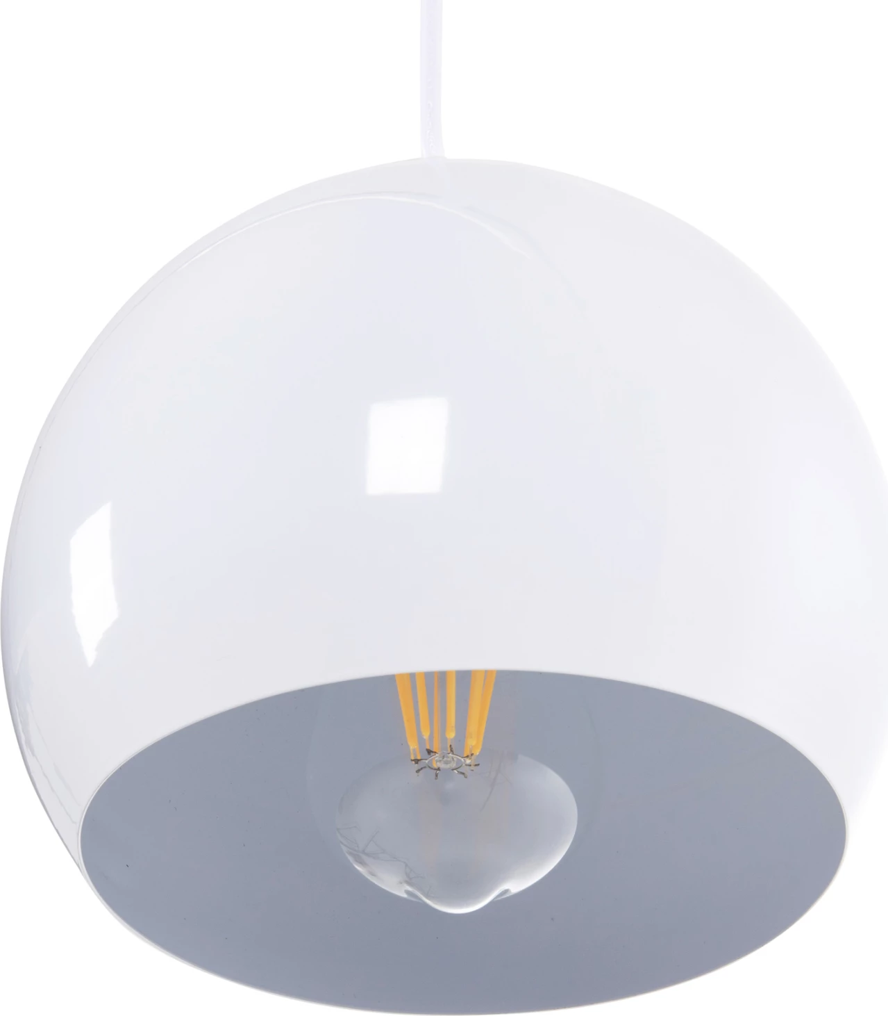 Llambë varëse tavani, FH4108, metal i bardhë, 19x19x115H cm