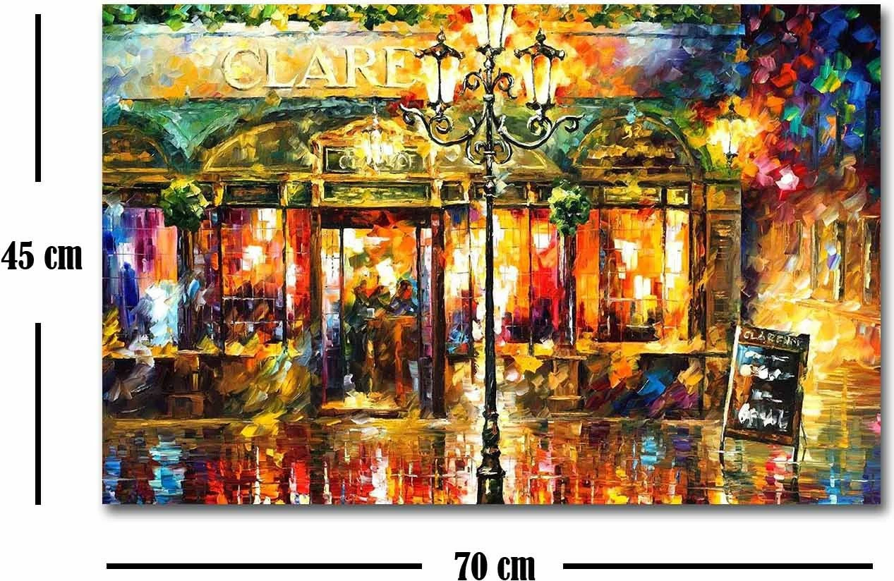 Pikturë dekorative në kanavacë, Wallity FAMOUSART-086, shumëngjyrëshe, 45x70cm
