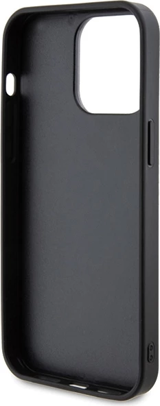Mbështjellës Guess Rhinestone Metal Logo për iPhone 15 Pro Max, rozë