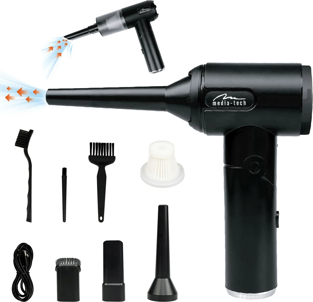 Fryrës ajri pa tela Media Tech MT6538, 2-në-1, 2000 mAh, i zi