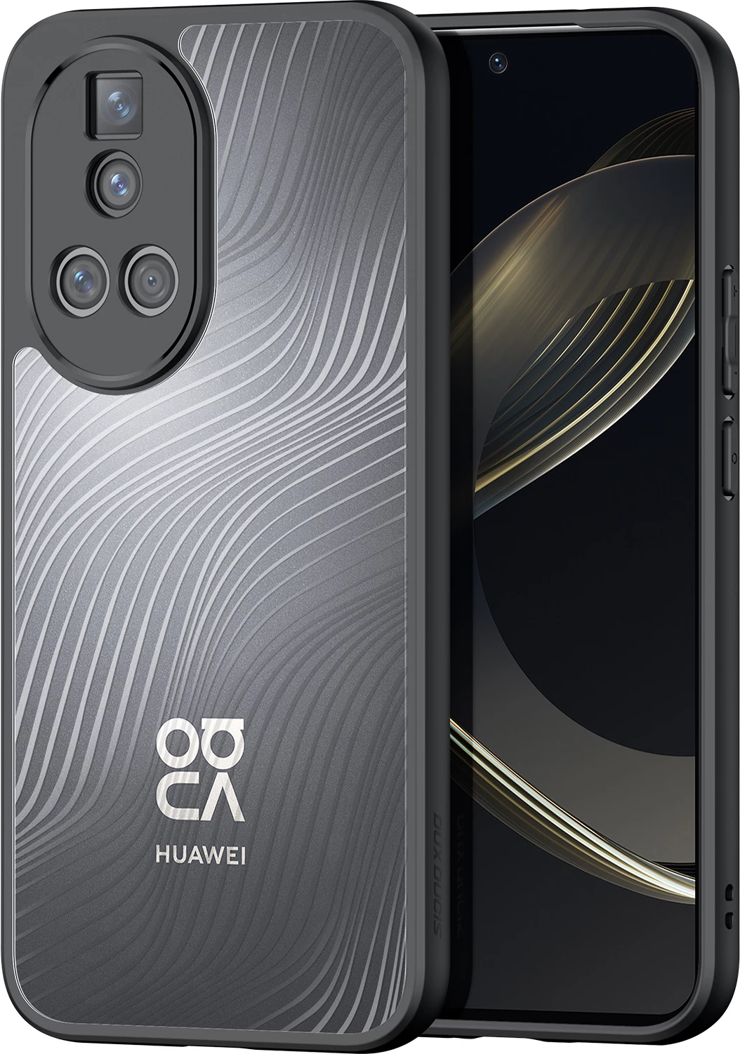 Mbështjellës Dux Ducis Aimo për Huawei Nova 12, zi