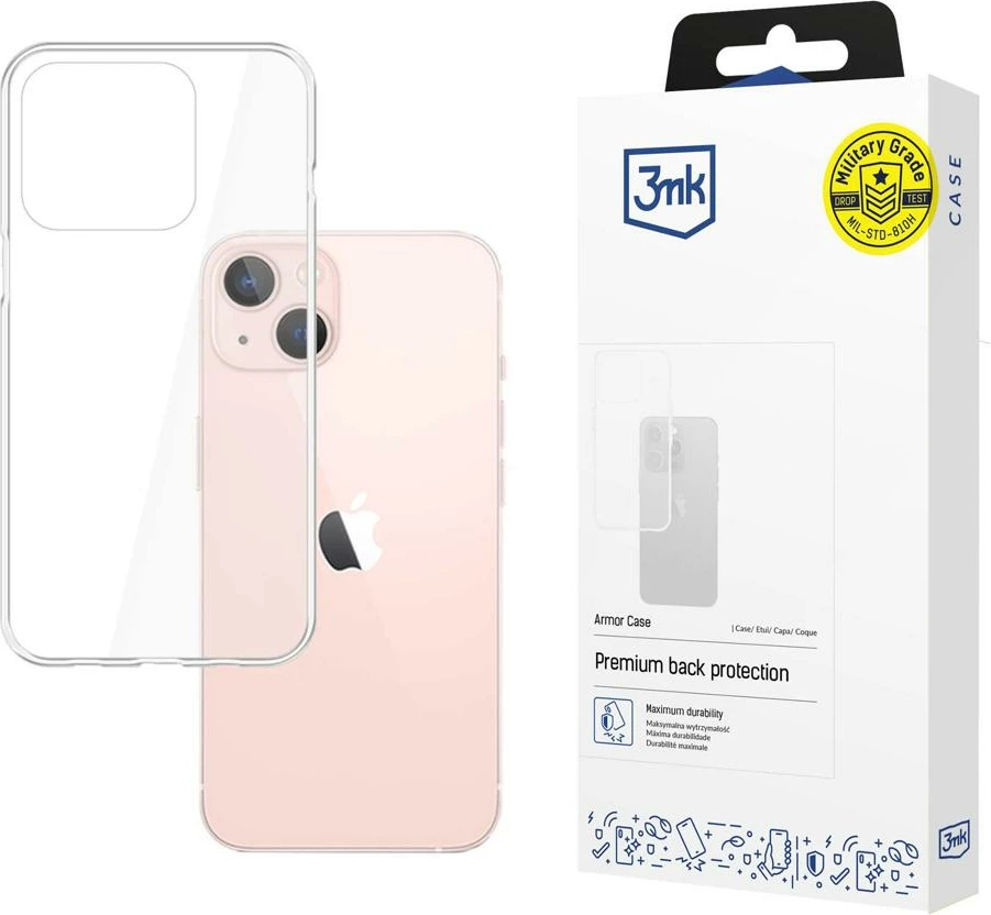 Mbështjellës 3mk Armor Case për iPhone 14 Plus, transparent