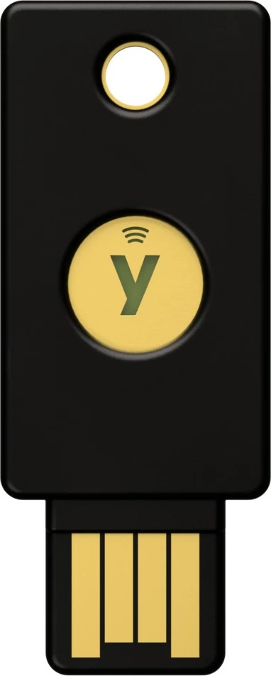 USB Çelës sigurie Yubico, USB-A, FIDO2, NFC, i zi