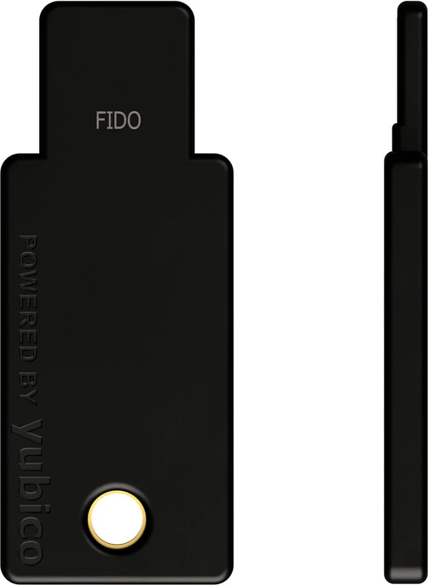 USB Çelës sigurie Yubico, USB-A, FIDO2, NFC, i zi
