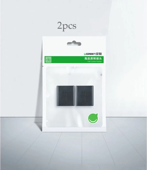 Ndarës rrjeti UGREEN 50923 2x RJ45 100Mbps, set 2 copë, i zi