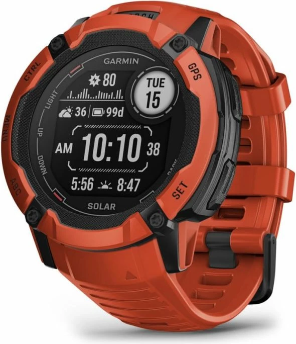 Orë sportive Garmin për femra e meshkuj, e kuqe