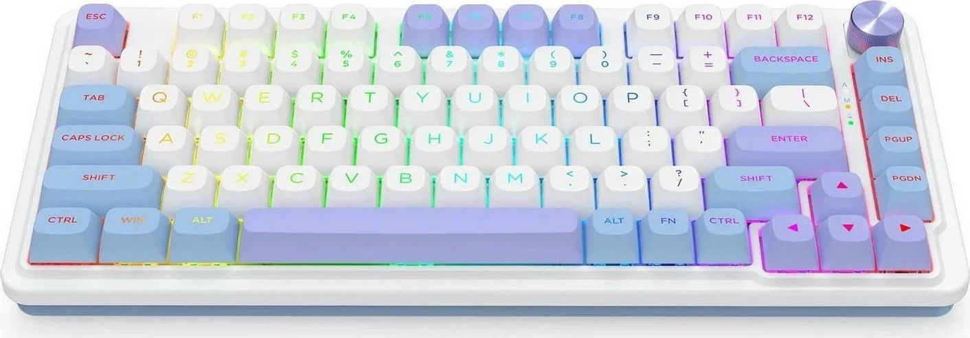 Tastierë mekanike Redragon Ucal Max K673WBP-RGB-MAX, 75%, RGB, wireless, e bardhë