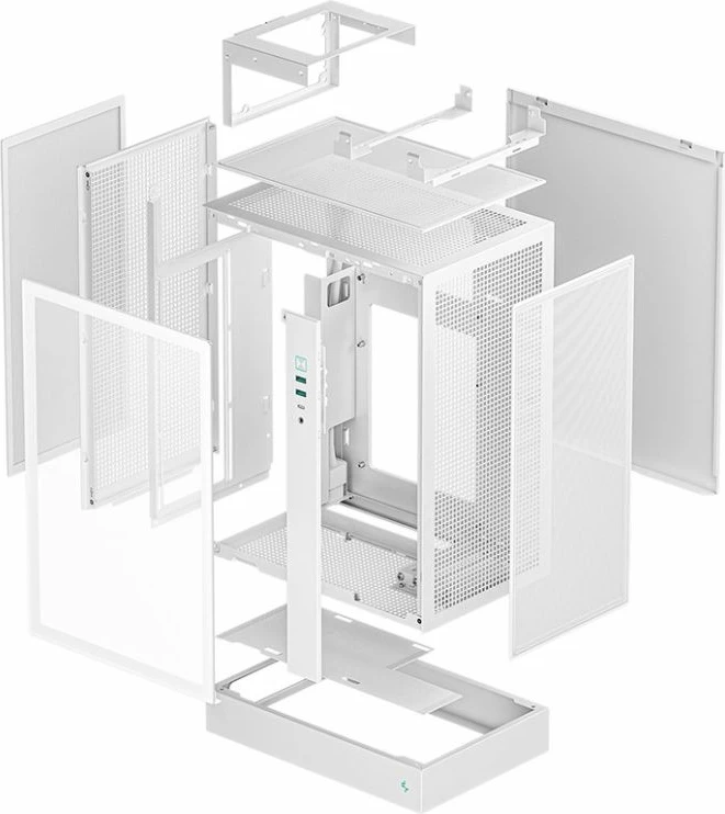 Kuti kompjuteri DeepCool CH170 PLUS WH, e bardhë