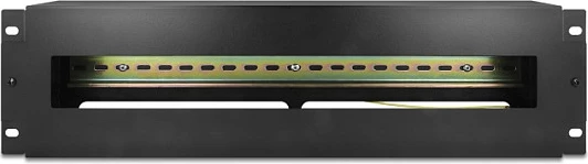 Panel me shinë DIN DeLOCK, 19", 3U, metal, i zi