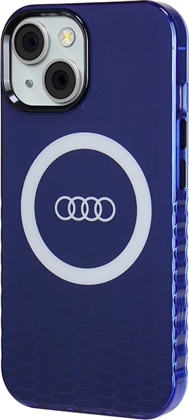 Mbështjellës Audi IML Big Logo MagSafe për iPhone 15/14/13, kaltër